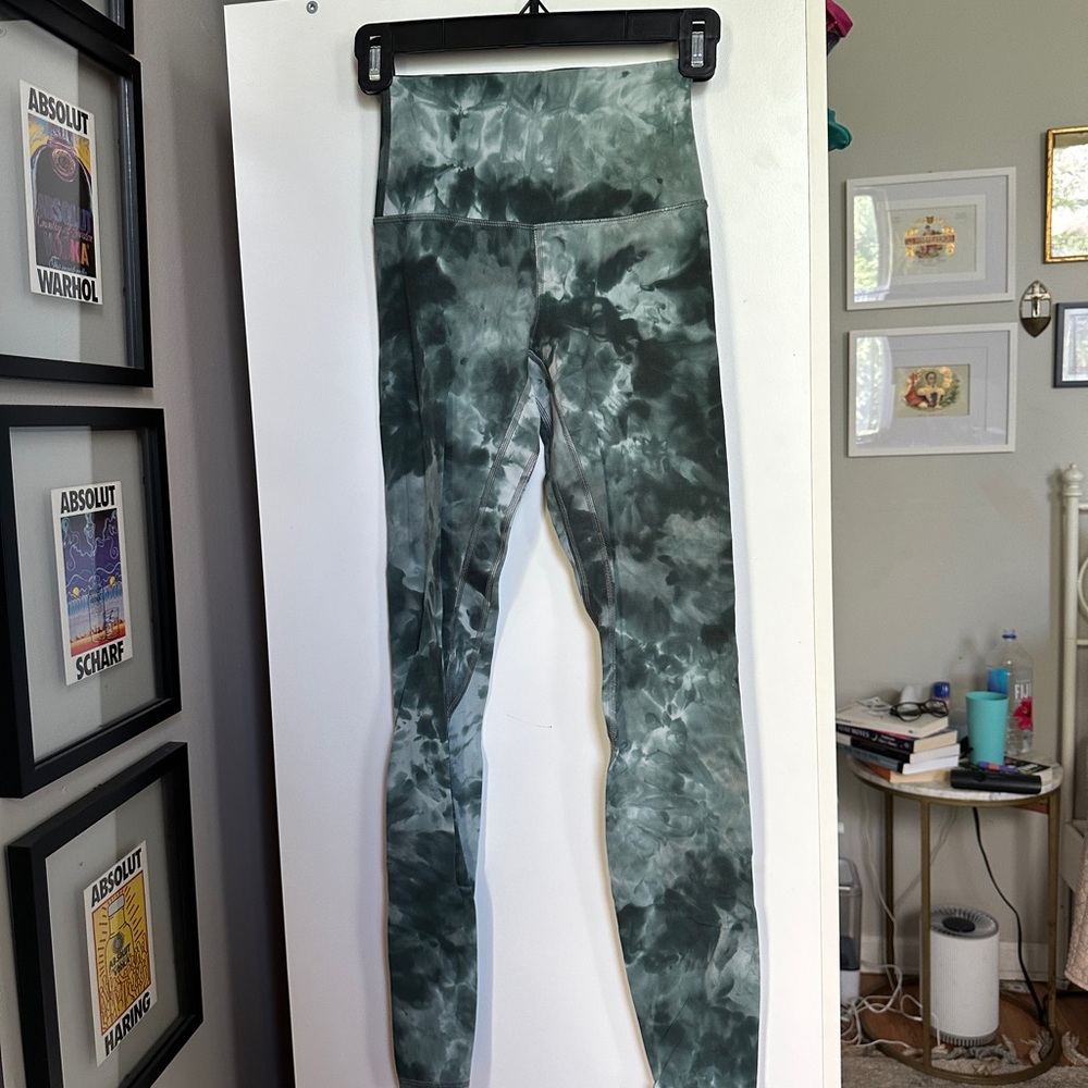 Tie-Dye High-Waisted Leggings Lululemon Align 25” Diamond Dye Smoked Spruce